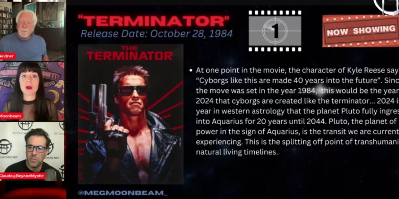 Movie Decode - The Terminator! Jean-Claude, Jay Weidner & Meg Moonbeam!