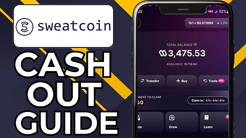 HOW TO WITHDRAW MONEY FROM SWEATCOIN