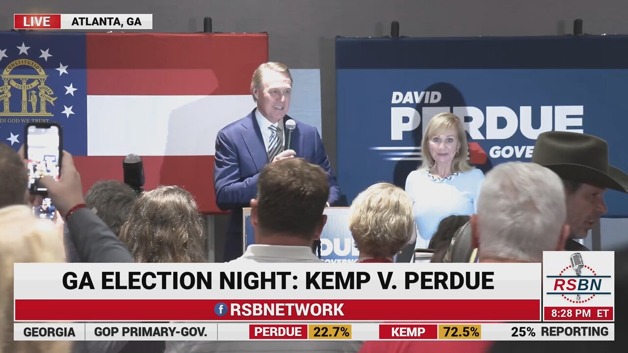 Election Night in GA: LIVE from David Perdue's Watch Party in Atlanta 5/24/2022