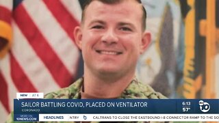 Coronado-based Navy sailor battling COVID, placed on ventilator