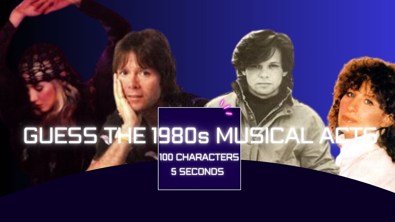 Guess the 1980s Musical Acts