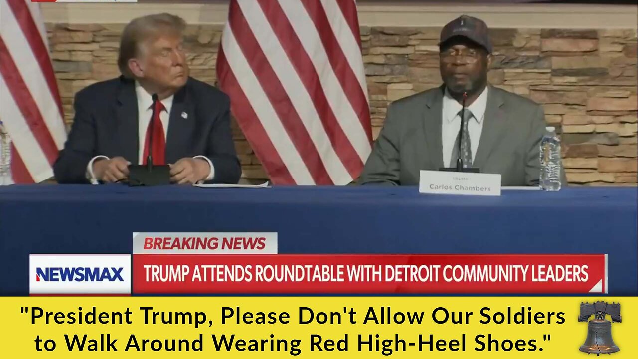 "President Trump, Please Don't Allow Our Soldiers to Walk Around Wearing Red High-Heel Shoes."