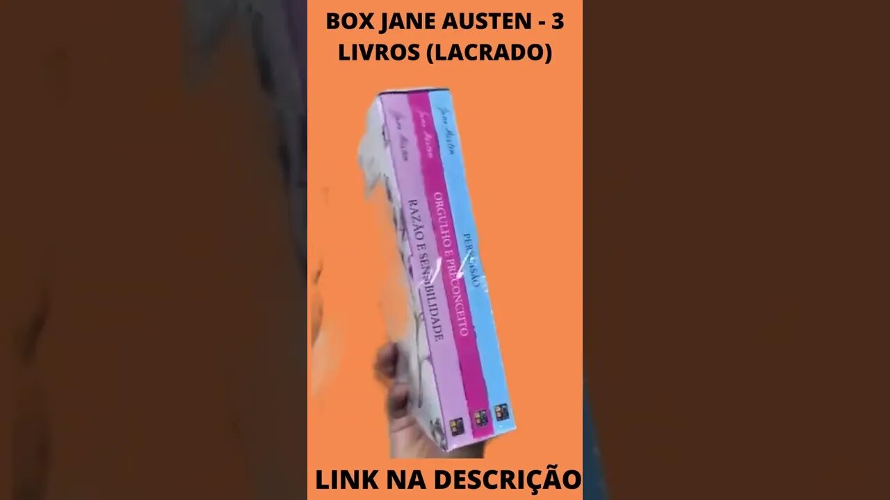 Box Jane Austen - 3 livros (Lacrado) #shorts