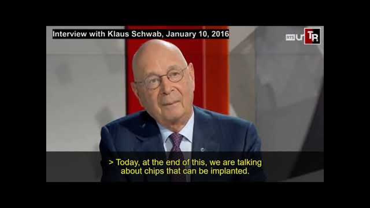 WEF Klaus Schwab-In 10 Years Time You Will Have A Chip In Your Brain!*Your Consciousness Uploaded?*