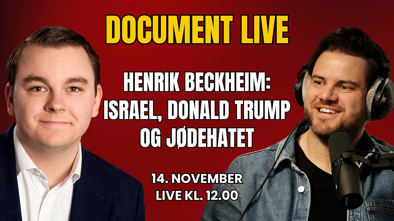 Document LIVE: Henrik Beckheim om Israel og jødepogromer i Europa