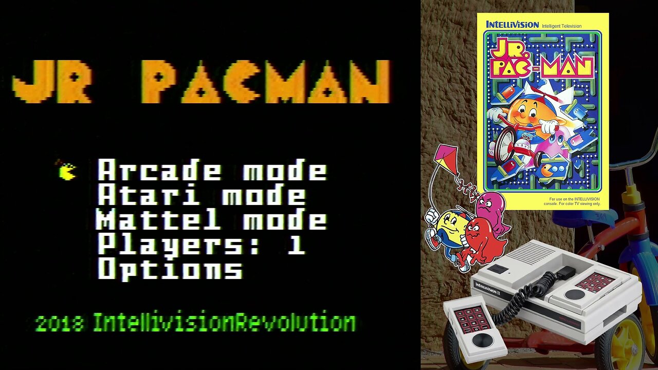 Jr. Pac-Man (Mattel Intellivision) - [Level 1] [Fast Jr.] [Xtr Norm]