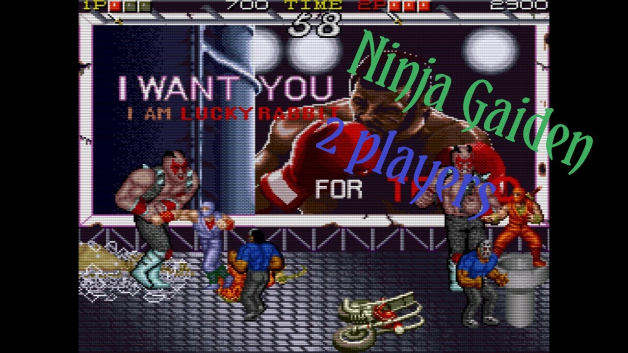 Ninja Gaiden Arcade Play through 2 players