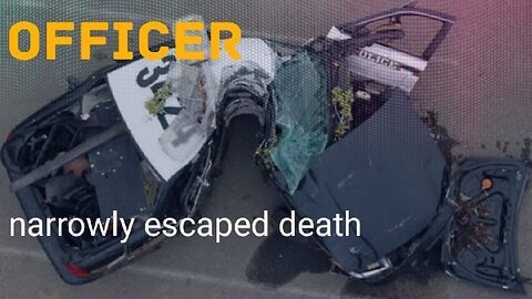 Dash Cam footage shows how officer narrowly escaped careening vehicle