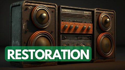 Restoration 1950s SONY sound system and speakers