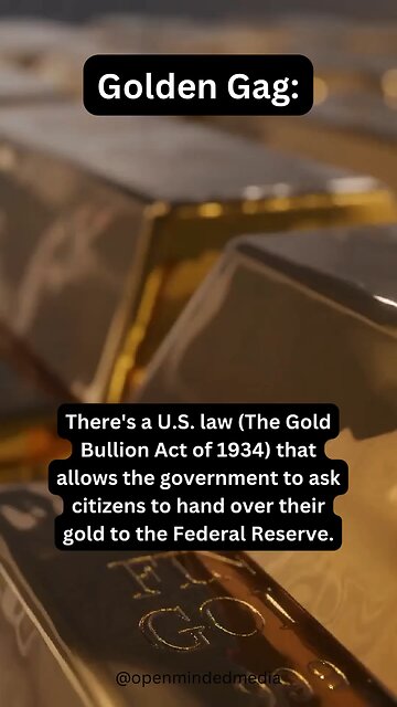 They are coming for your gold!