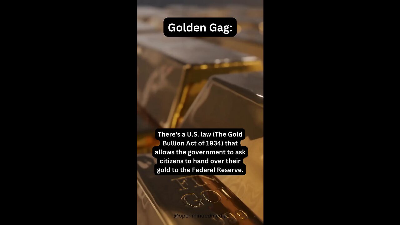 They are coming for your gold!