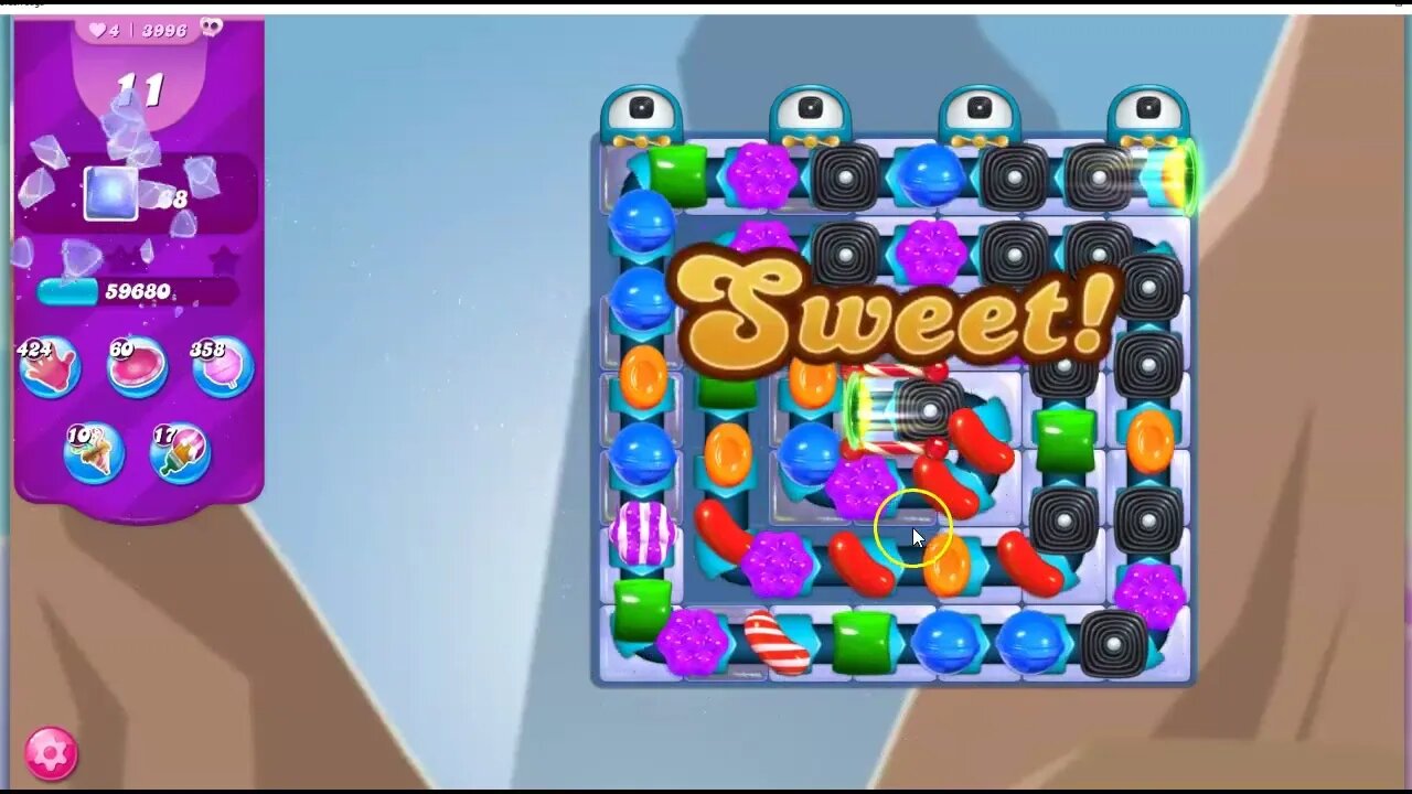 Candy Crush Level 3996 Talkthrough, 15 Moves 0 Boosters