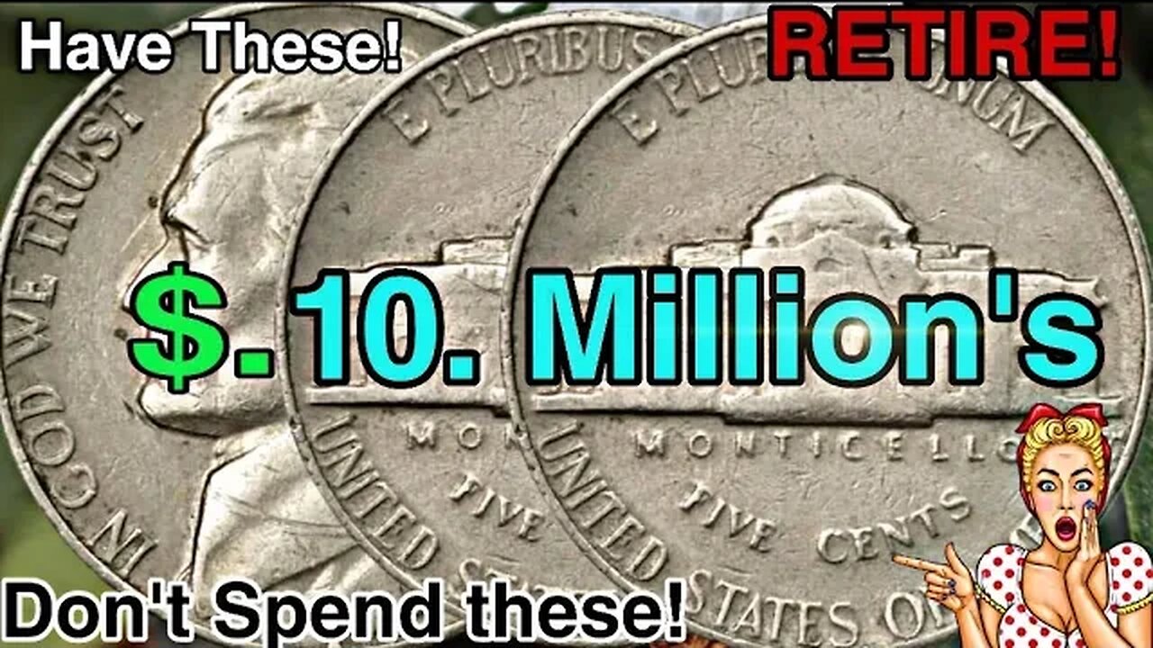 Top 25 most Valuable Jefferson nickel Rare Nickel's Coins worth a lot of money! Coins worth money!