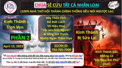 #27-2 (PHẦN 2) - CHÚA SẼ CỨU TẤT CẢ NHÂN LOẠI