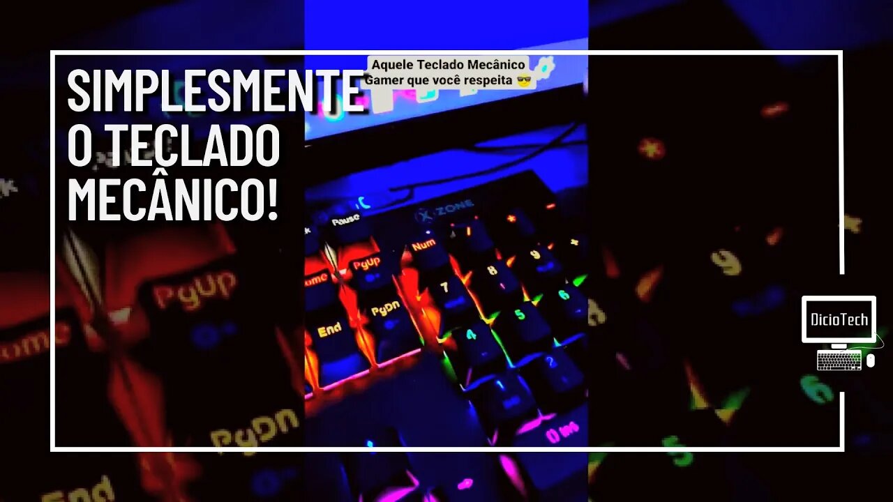 Simplesmente o Teclado Mecânico RGB X-Zone TCM-01 com Switch Outemu Blue!