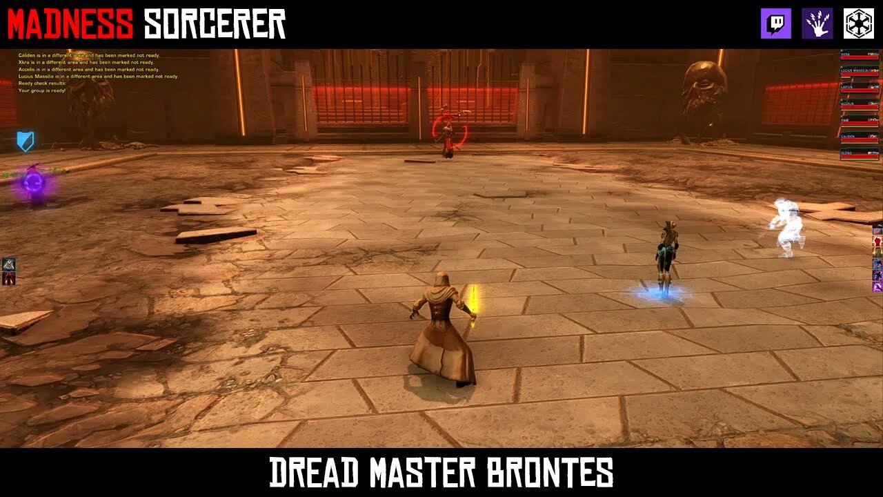 SWTOR Dread Fortress Dread Master Brontes Boss Fight With Madness Sorcerer [Twitch Highlight]