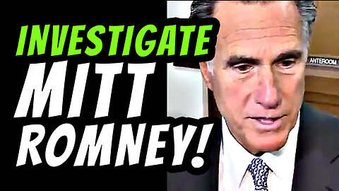 CORRUPT MITT ROMNEY IS PROTECTING HUNTER BIDEN...WHY?