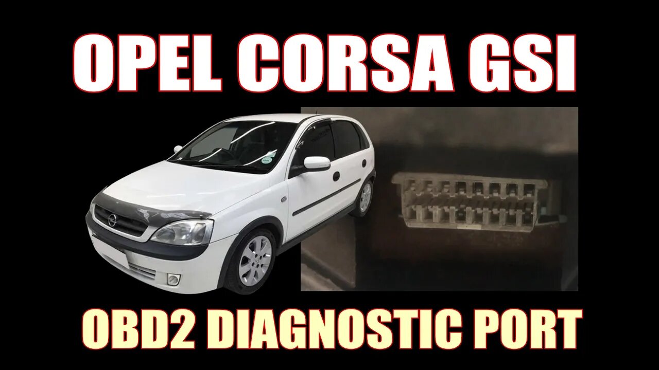 OPEL CORSA GSI ( 2003 ) - OBD2 DIAGNOSTIC PORT LOCATION