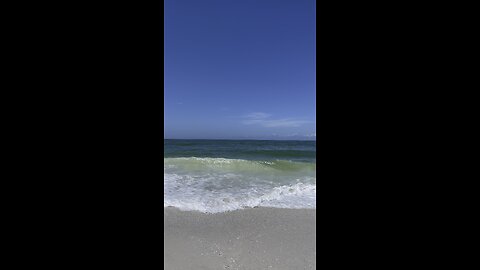 Wave ASMR on Big Marco Island, FL #FYP #Waves #ASMR #GulfOfMexico #MarcoIsland #4K #MentalHealth