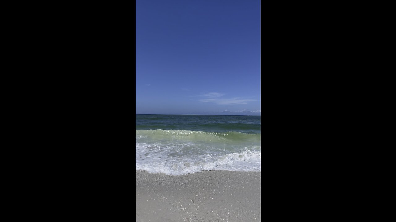 Wave ASMR on Big Marco Island, FL #FYP #Waves #ASMR #GulfOfMexico #MarcoIsland #4K #MentalHealth