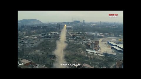 Russian Rocket Launcher UR-77 Incinerates Nationalists "Azov" Fortified Strongholds In Mariupol