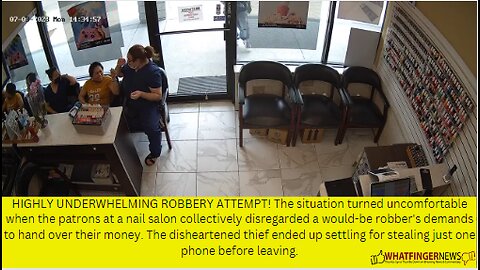 HIGHLY UNDERWHELMING ROBBERY ATTEMPT! The situation turned uncomfortable