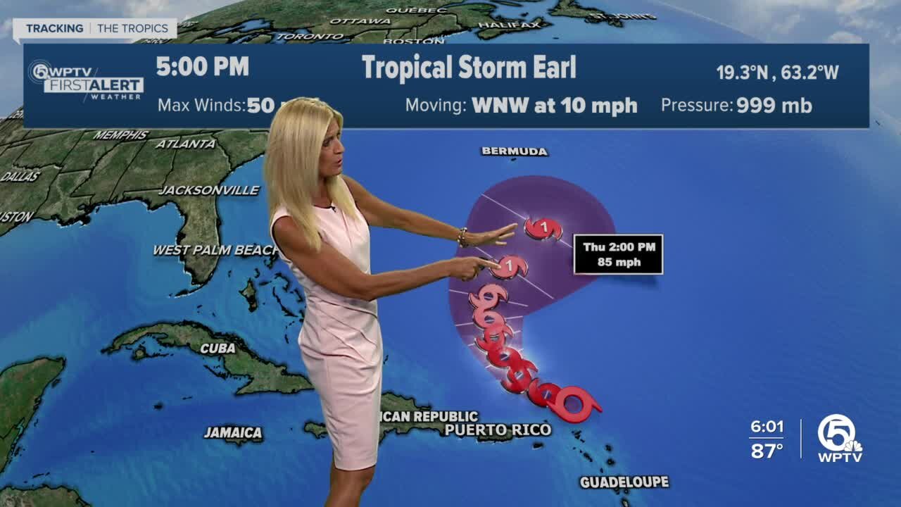 Tropical Storm Earl update for Saturday, September 3, 2022