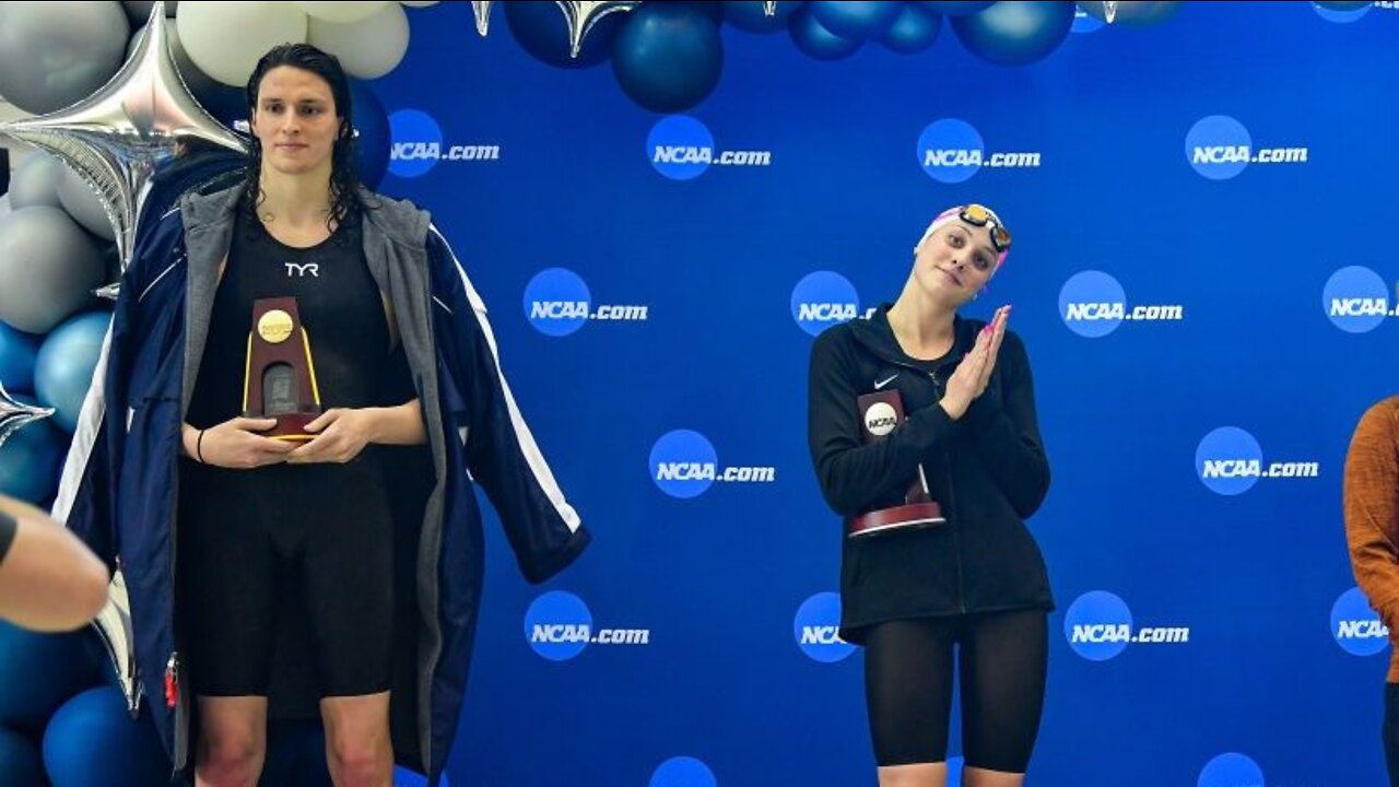 MEN COMPETING AS WOMEN AGAINST WOMEN AND THE GUTLESS COWARDS AT THE NCAA!
