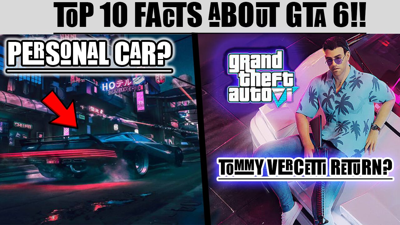 TOP !10! FACTS ABOUT GTA 6 THAT WILL BLOW YOUR MIND!!!