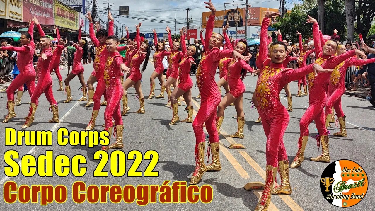 CORPO COREOGRÁFICO 2022 - DRUM CORPS SEDEC 2022 NO DESFILE CÍVICO 2022 NO BAIRRO DE MANGABEIRA 2022