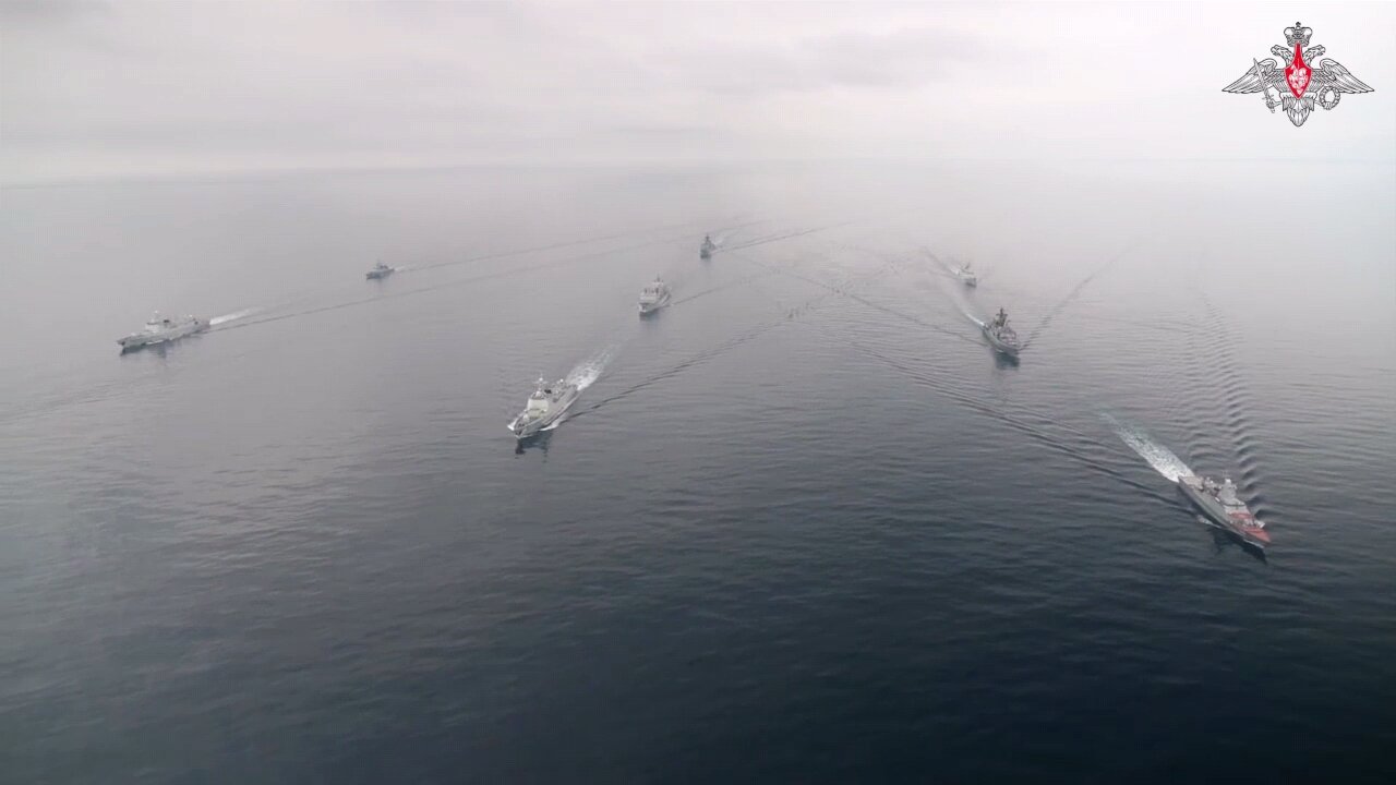 Russian Chinese Naval drills around their coastline (aka= freedom of Navigation according to NATO)