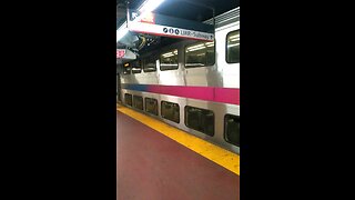 New jersey transit trains on the platform at Penn station nyc