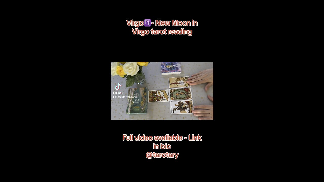 Virgo♍️ - New Moon in Virgo tarot reading extract #tarotary #virgo #tarot #newmoontarot