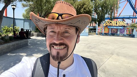 Off Ride Footage of SCREAM at Six Flags Magic Mountain, Valencia, California, USA