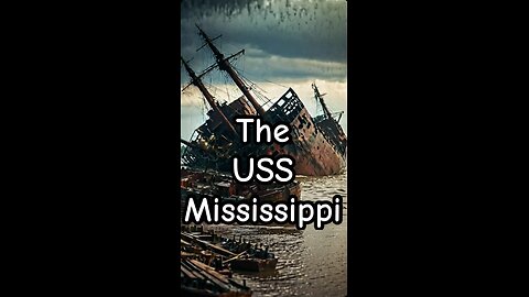 The USS Mississippi, a sunken treasure.