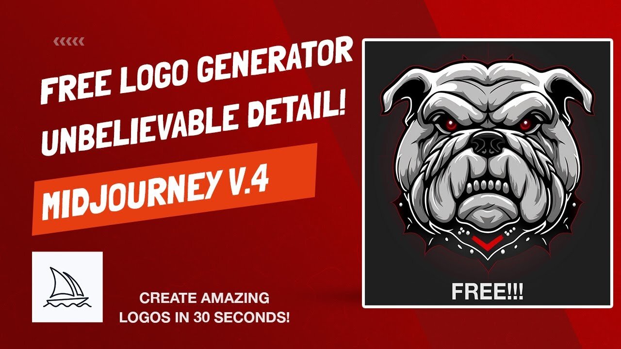 Create INCREDIBLE Logos For FREE! Best FREE Logo Generator - Midjourney AI Version 4