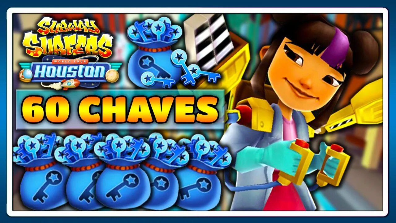 Subway Surfers Houston | Ganhando 60 Chaves