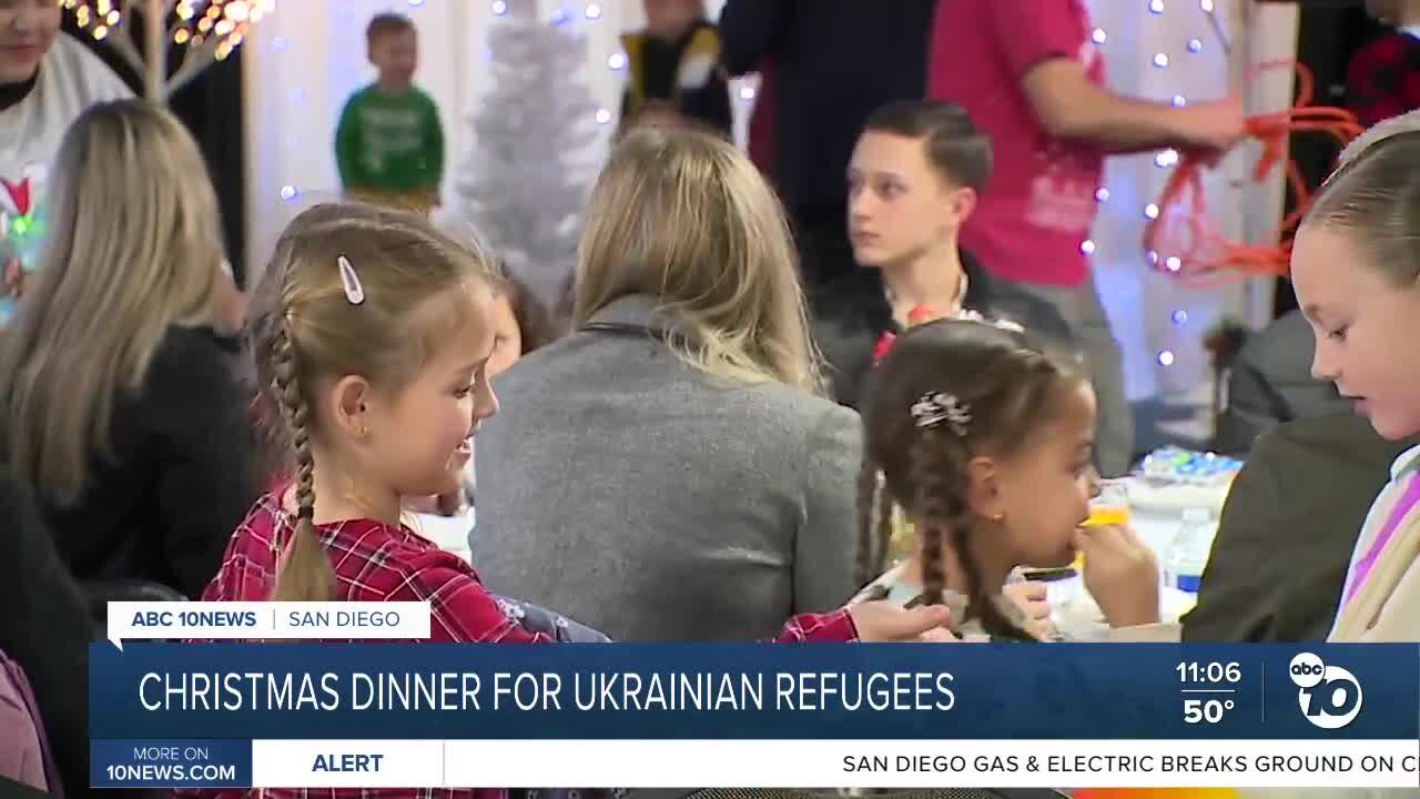 Christmas dinner for Ukrainian refugees