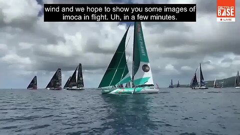 IMOCA "Return-To-Base" Race Start Martinique. Hare, Davies, Goodchild and IMOCA Coverage of Start