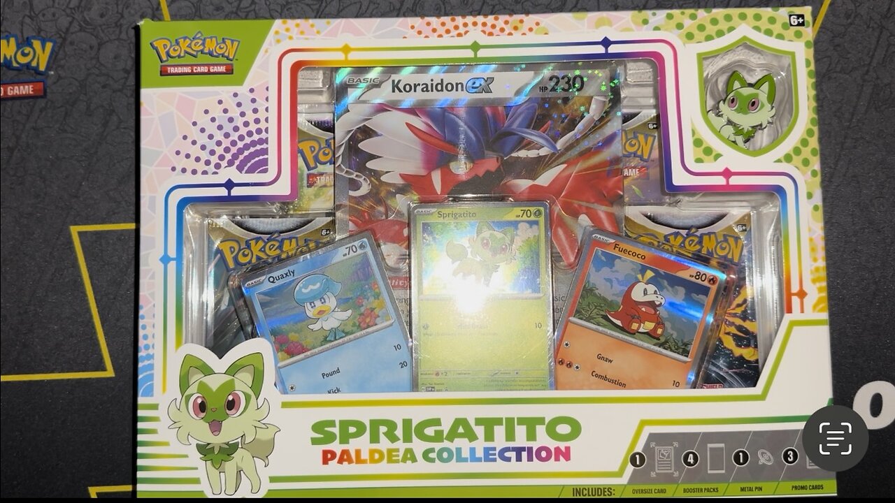 Opening a Pokemon Sprigatito Paldea Collection Box