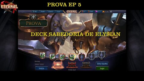 ETERNAL CARD GAME PROVA EP 5 SABEDORIA DE ELYSIAN