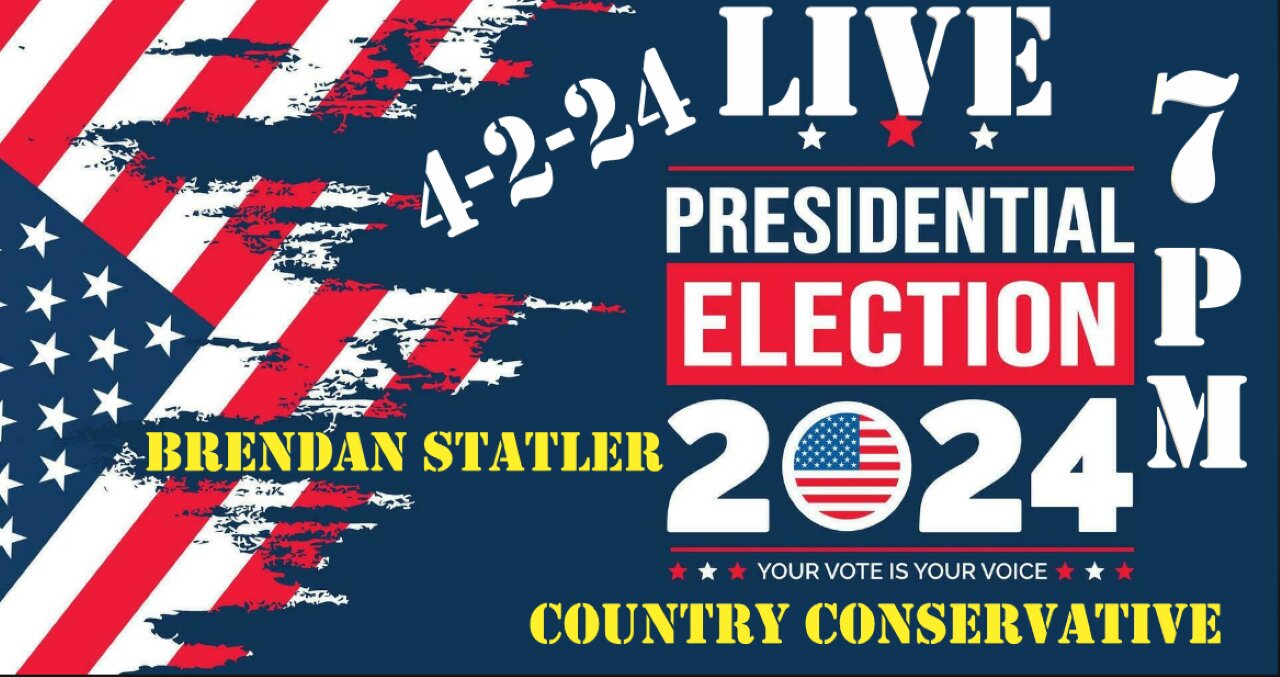 JOIN ME FOR LIVE ELECITON RESULTS ON APRIL 2ND 2024 @ 7PM EST JOIN ME IN CHAT FOR QUESTION & ANSWERS