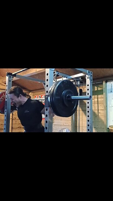 2x6 135 Kgs High-Bar Squats Back-offs. Last Set