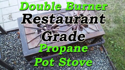 Double Burner Propane Pot Stove.
