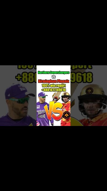Birmingham Phoenix vs Northern Superchargers match prediction , the 100 match prediction