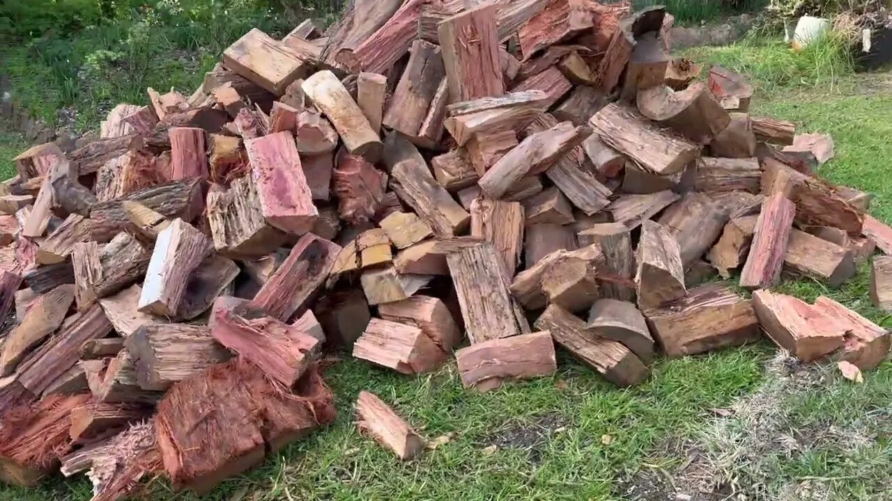 Stacking the woodshed