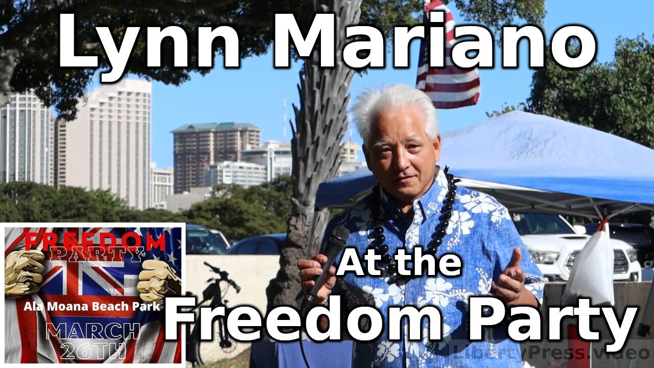 Lynn Mariano at the Freedom Party at Ala Moana