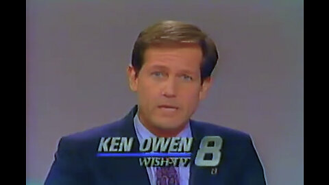 April 17, 1990 - Ken Owen Reports Lead Story on WISH 11PM Newscast