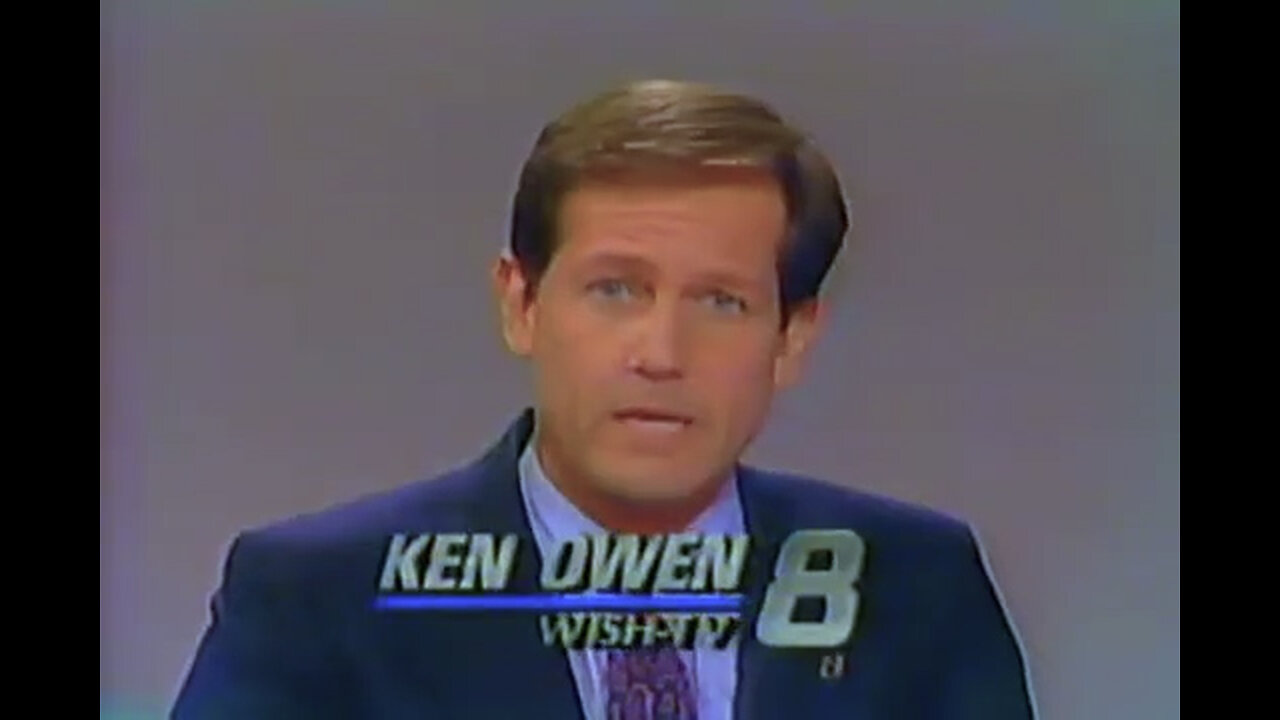 April 17, 1990 - Ken Owen Reports Lead Story on WISH 11PM Newscast