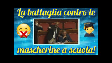 Paragone si toglie la mascherina in Aula